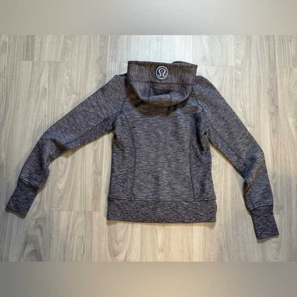 Rare Lululemon Scuba Hoodie Jacket Deep Indigo 2012 Retired Edition Size 6 - Picture 9 of 10